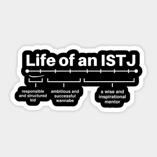 Funny Life of an ISTJ Personality Type Introvert Jokes Sticker